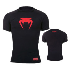 Рашгард Venum Contender Black Red короткий рукав