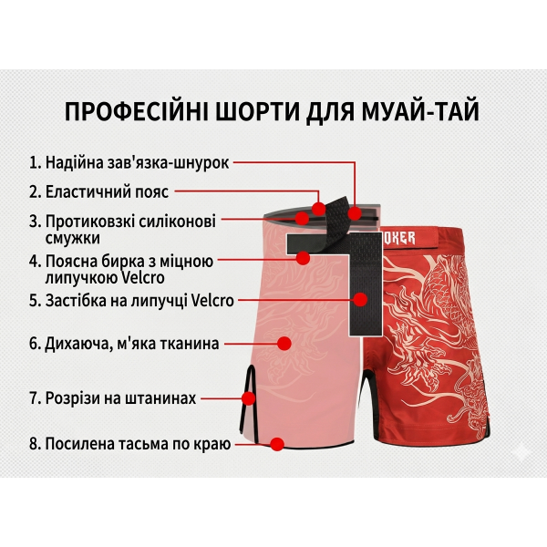Шорты MMA AnotherBoxer Dragon Red
