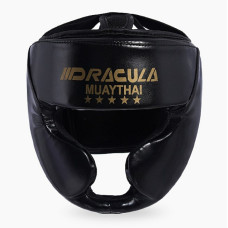 Боксерский шлем Dracula Gold/Black