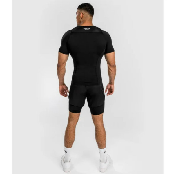 Рашгард Venum Attack Short Sleeve Rashguard Black