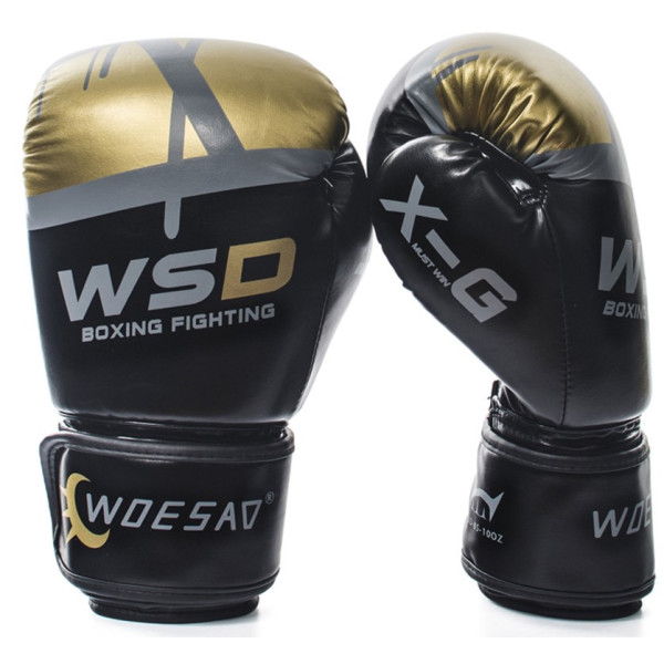 Боксерские перчатки WSD Black-Gold
