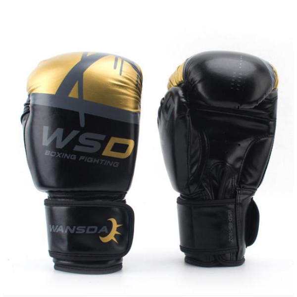 Боксерские перчатки WSD Black-Gold